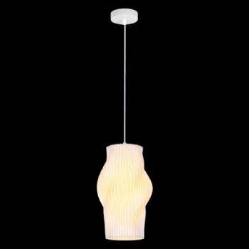 K Light PO-KLCH-1911 230v 6W LED E27 Dahlia 3D Printed Recycled Pendant White