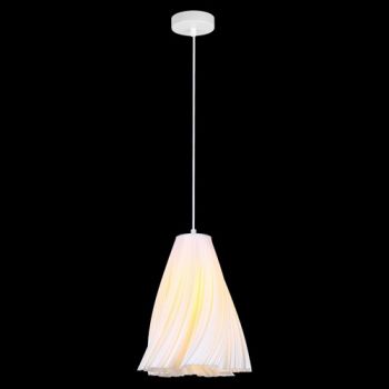 K Light PO-KLCH-1918 230v 6W LED E27 Tulip 3D Printed Recycled Pendant White