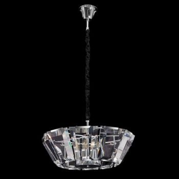 K Light Q-KLCH-81502/5 Medium Chandelier with Angled and Trapezium Crystal Slabs