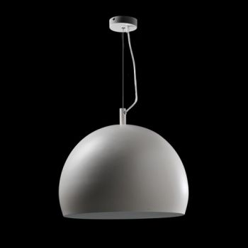 K Light WYN-R-KLCH-2207L/WH White Dome Metal Pendant White