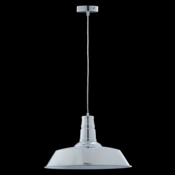 K Light R-KLCH-2836/CR Large Metal Pendant Chrome