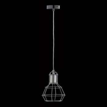 K Light R-KLCH-3000/CR Chrome Metal Cage Pendant