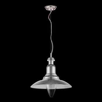 K Light R-KLCH-3142/CH 230v 60W E27 Chrome Metal Pendant Chrome