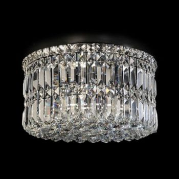 K Light S-KLC-2310/40 Small Round K9 Crystal Ceiling Fitting Chrome