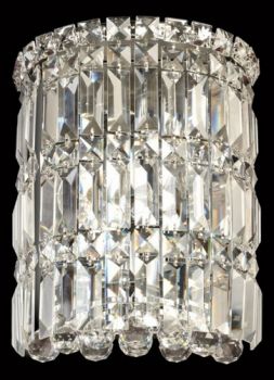 K Light S-KLW-2311/B, S-KLW-2311/S Round K9 Crystal Wall Light (Multiple Sizes)