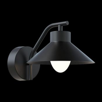 K Light S-LED-828 230v 10W IP65 LED Cottage Aluminum & Acrylic Wall Light Black Black