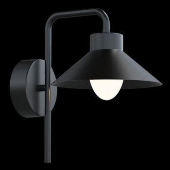 K Light S-LED-829 230v 10W IP65 LED Long Cottage Aluminum & Acrylic Wall Light Black