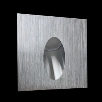 K Light ST-LED-105SQ/BA, ST-LED-105SQ/WH 230v 1W LED SMD Square Recessed Step Light (Multiple Colours/Finishes)