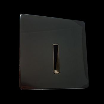 K Light WYN-ST-LED-106/BL 230V 1W LED SMD Square Recessed Step Light Black