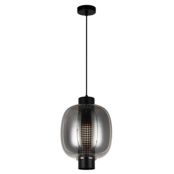 K Light T-KLCH-135/BL, T-KLCH-135/SG 230v E27 Large Chicago Glass Pendant (Multiple Colours/Finishes)