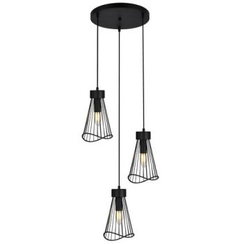 K Light T-KLCH-154-3/BL, T-KLCH-154-3/GD 230v 40W 3 x E14 Sensu Cluster Pendant (Multiple Colours/Finishes)