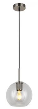 K Light WYN-KLCH-20/SN Style Ball Glass Pendant Satin Silver