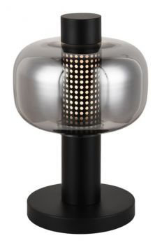 K Light T-KLT-133/BL, T-KLT-133/SG 230v E27 Medium Chicago Glass Table Lamp (Multiple Colours/Finishes)
