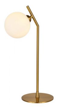 K Light T-KLT-1470 230v 5W G9 Glass and Gold Table Lamp Gold