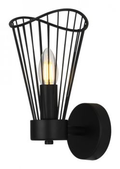 K Light T-KLW-154-1/BL, T-KLW-154-1/GD 230v 40W E14 Sensu Wall Light (Multiple Colours/Finishes)