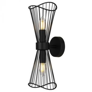 K Light T-KLW-154-2/BL, T-KLW-154-2/GD 230v 40W 2 x E14 Sensu Wall Light (Multiple Colours/Finishes)