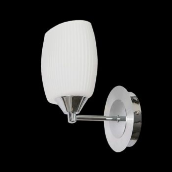 K Light WYN-T-KLW-613/1 Modern Luxury Wall Light Oval Pleated Glass