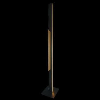 K Light T-LED-1293 230V 25W LED Woodline Linear Floor Lamp Black