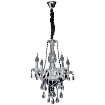 K Light V-KLCH-8004/4 4 Arm K9 Crystal Chandelier Clear Glass