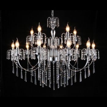 K Light V-KLCH8816/10+5 10+5 Light Elegant Crystal Chandelier Chrome