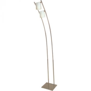 K Light V-KLT-5032/2 2 X G9 40W Folded Opal Glass Floor Lamp Satin Chrome