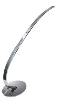K Light T-LED-6281/CH, T-LED-6281/WH LED 6.3W Dimmable Table Lamp with Hand Dimmer (Multiple Colours/Finishes)