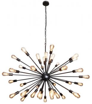 K Light WE-KLCH-301/BL, WE-KLCH-301/GD 40 Light Large Supernova Pendant (Multiple Colours/Finishes)