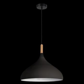 K Light Y-KLCH-5131/BL, Y-KLCH-5131/GR, Y-KLCH-5131/WH 230V 40W Metal & Wood Modern Pendant (Multiple Colours/Finishes)