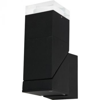 K Light Y-KLG-1801/1LSB, Y-KLG-1801/1LSG GU10 LED Aluminium Square 360 Tilt with Lense Outdoor Wall Light (Multiple Colours/Finishes)