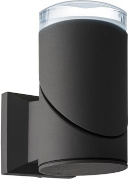 K Light Y-LED-3201-1/B LED 1x5W Aluminium Round 360 Tilt with Lense Outdoor Wall Light Black