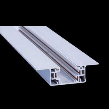 K Light YB-3WR-TR-2/BL, YB-3WR-TR-2/WH 3 Wire Recessed 2m Track (Multiple Colours/Finishes)