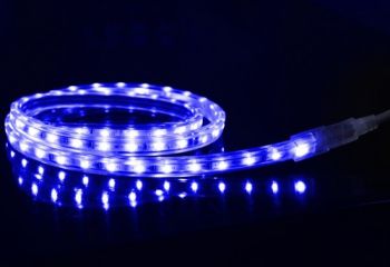 K Light YMW-3528-60/B 60 LED's per meter 230V Outdoor Silicone Covered 4.8W/m Flexi Strip IP65 (Sold per meter) Blue