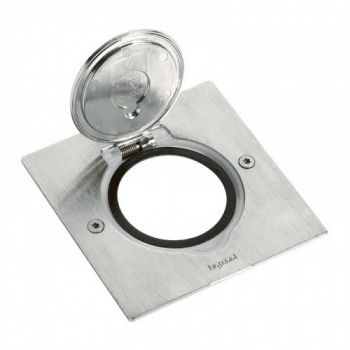 Legrand Arteor 089700 Receptacle For Floor Socket Arteor/Mosaic Stainless Steel