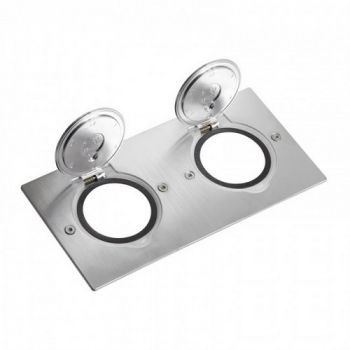 Legrand Arteor 089702 Receptacle For Floor Socket Arteor/Mosaic Rectangular Version Stainless Steel