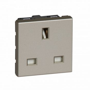 Legrand Arteor 570038 2Pole And Earth Switched Socket Outlet 13A 2Modules Champagne