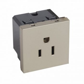 Legrand Arteor 570040 Type 2Pole And Earth Socket Outlet 15A 127V 2Modules Champagne