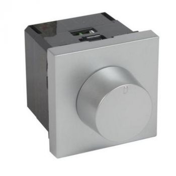 Legrand Arteor 571053 Rotary Dimmer Leading Edge 400W 2Modules Soft Aluminium