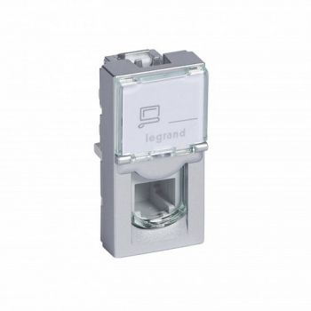 Legrand Arteor 571056 Telephone Socket Rj11 With Modular Jack Connector For Fast Connection Aluminium