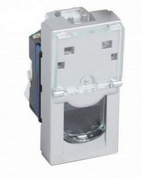 Legrand Arteor 571057 Rj45 Category 6 UTP Socket 1Module Aluminium
