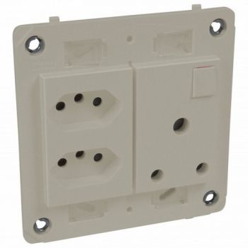 Legrand Arteor 571092 Socket 2 New Socket + 1 Switched Socket Champagne