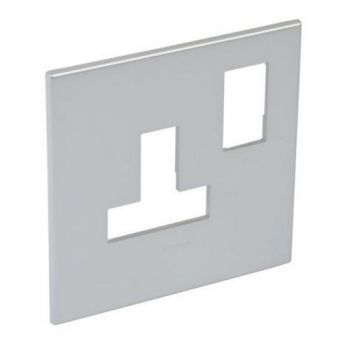 Legrand Arteor 571307 Cover Plate For Switched Socket s Soft Aluminium