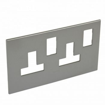 Legrand Arteor 571319 Cover Plate For 13A Twin Switched Socket Outlet Magnesium