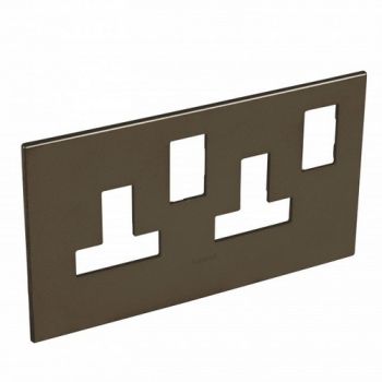 Legrand Arteor 571339 Cover Plate For 13A Twin Switched Socket Outlet Dark Bronze