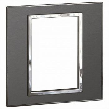 Legrand Arteor 571343 Cover Plate 3Modules 3X3 Brushed Metal Black