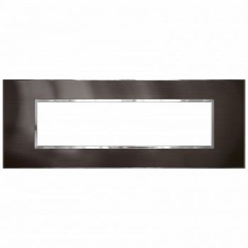 Legrand Arteor 571348 Cover Plate 8Modules Brushed Metal Black