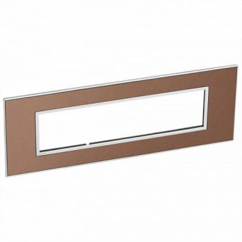 Legrand Arteor 571358 Cover Plate 8Modules Brushed Metal Pink Champagne