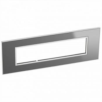 Legrand Arteor 571368 Cover Plate 8Modules Reflective Stainless Steel