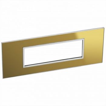 Legrand Arteor 571376 Cover Plate 6Modules Reflective Gold