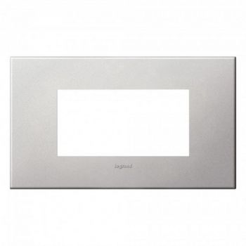 Legrand Arteor 571414 italian / USCover Plate 4Modules Soft Aluminium