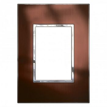 Legrand Arteor 571428 Cover Plate 3Modules 2X4 Brushed Metal Pink Champagne